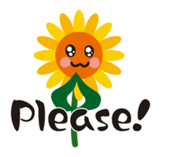 Sunflower field ( English ver. ) sticker #4644417