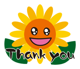 Sunflower field ( English ver. ) sticker #4644418