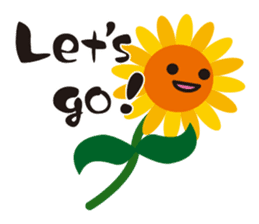 Sunflower field ( English ver. ) sticker #4644420