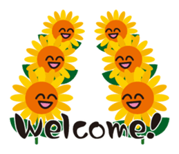 Sunflower field ( English ver. ) sticker #4644421