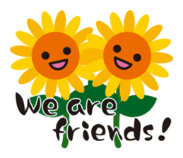Sunflower field ( English ver. ) sticker #4644428