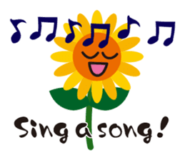 Sunflower field ( English ver. ) sticker #4644429