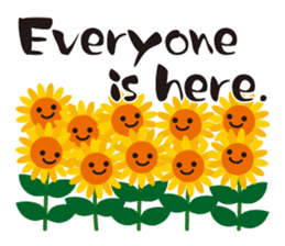 Sunflower field ( English ver. ) sticker #4644431