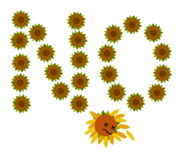 Sunflower field ( English ver. ) sticker #4644445