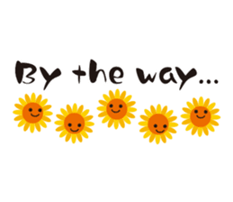 Sunflower field ( English ver. ) sticker #4644446