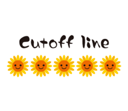 Sunflower field ( English ver. ) sticker #4644447