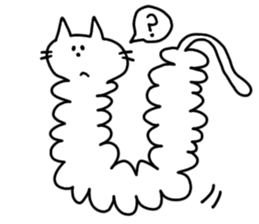 Cat of caterpillar sticker #4644809