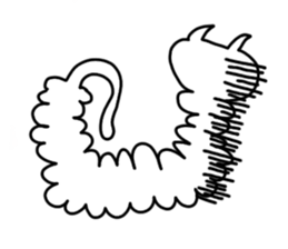 Cat of caterpillar sticker #4644818