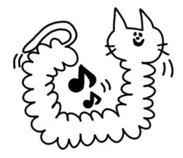 Cat of caterpillar sticker #4644819