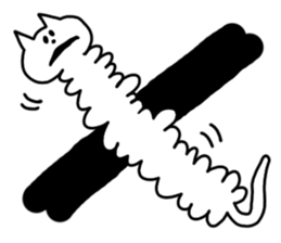 Cat of caterpillar sticker #4644820