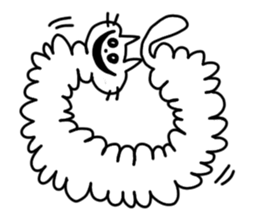 Cat of caterpillar sticker #4644821