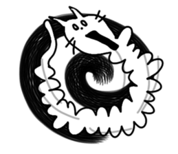 Cat of caterpillar sticker #4644824