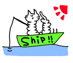 Cat of caterpillar sticker #4644841