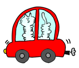 Cat of caterpillar sticker #4644842