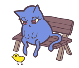 Strange Cat HEN-NYA sticker #4645403
