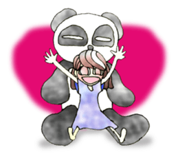 a girl in purple sticker #4645452