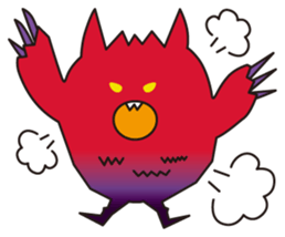 Fluffy Monster Mon sticker #4645529
