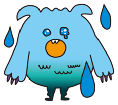 Fluffy Monster Mon sticker #4645530