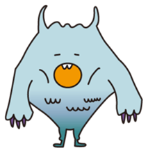 Fluffy Monster Mon sticker #4645541