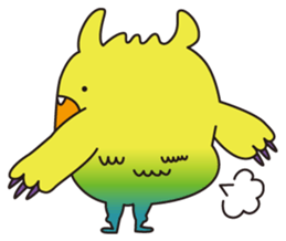 Fluffy Monster Mon sticker #4645546