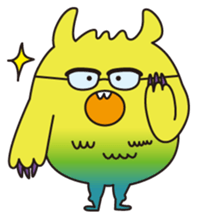 Fluffy Monster Mon sticker #4645547
