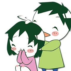 Herbivorous boys Sticker