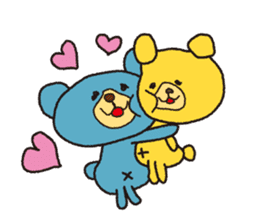 Very the Cute and Funny Two Bears sticker #4647968