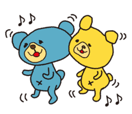 Very the Cute and Funny Two Bears sticker #4647973