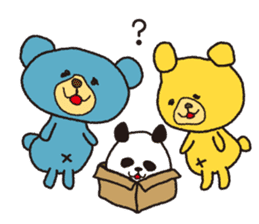 Very the Cute and Funny Two Bears sticker #4647976