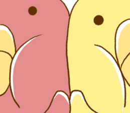 Little Uzai Ahoge birds2 sticker #4648042