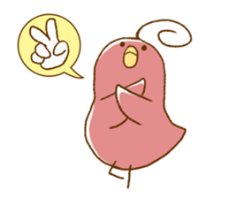 Little Uzai Ahoge birds2 sticker #4648046