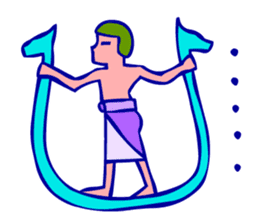 Hieroglyph and daily life conversation sticker #4648359