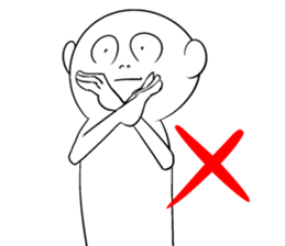 Disagreeable white man sticker #4648931