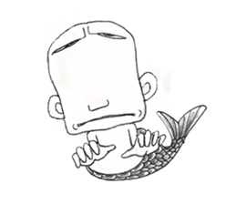 Genpachi of merman. sticker #4650453