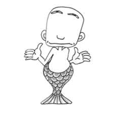 Genpachi of merman. sticker #4650457