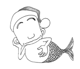 Genpachi of merman. sticker #4650466