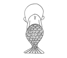 Genpachi of merman. sticker #4650467