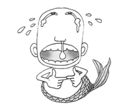 Genpachi of merman. sticker #4650468