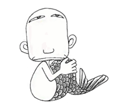 Genpachi of merman. sticker #4650473