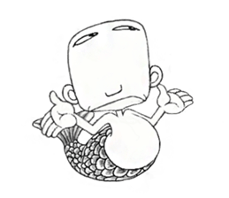 Genpachi of merman. sticker #4650474