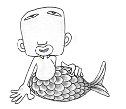 Genpachi of merman. sticker #4650479