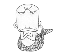 Genpachi of merman. sticker #4650481