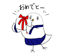 bird girl sticker #4650579