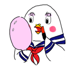 bird girl sticker #4650582