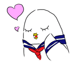 bird girl sticker #4650590