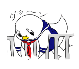 bird girl sticker #4650594