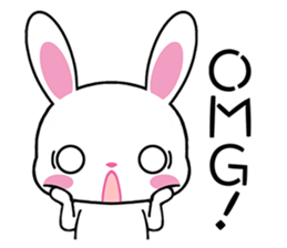 Rabbits & Japanese internet slang words sticker #4650731