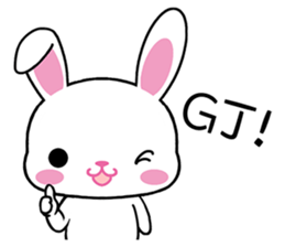 Rabbits & Japanese internet slang words sticker #4650732