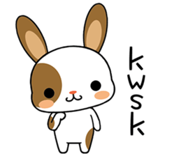 Rabbits & Japanese internet slang words sticker #4650735