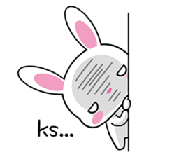 Rabbits & Japanese internet slang words sticker #4650744